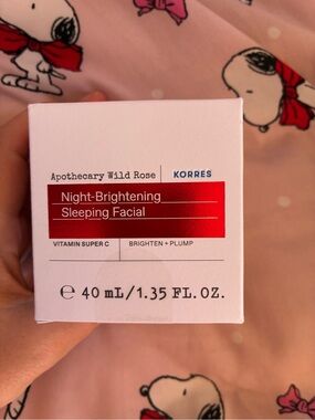 Korres Wild Rose Vitamin C brightening sleep facial 40ml